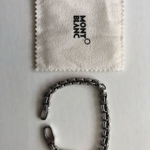 mont blanc stainless 8” mens bracelet